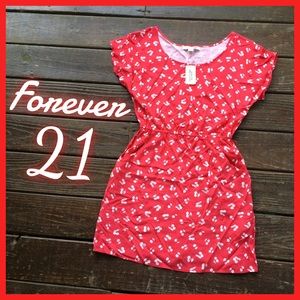 NWT—F21 Cherry Print Dress